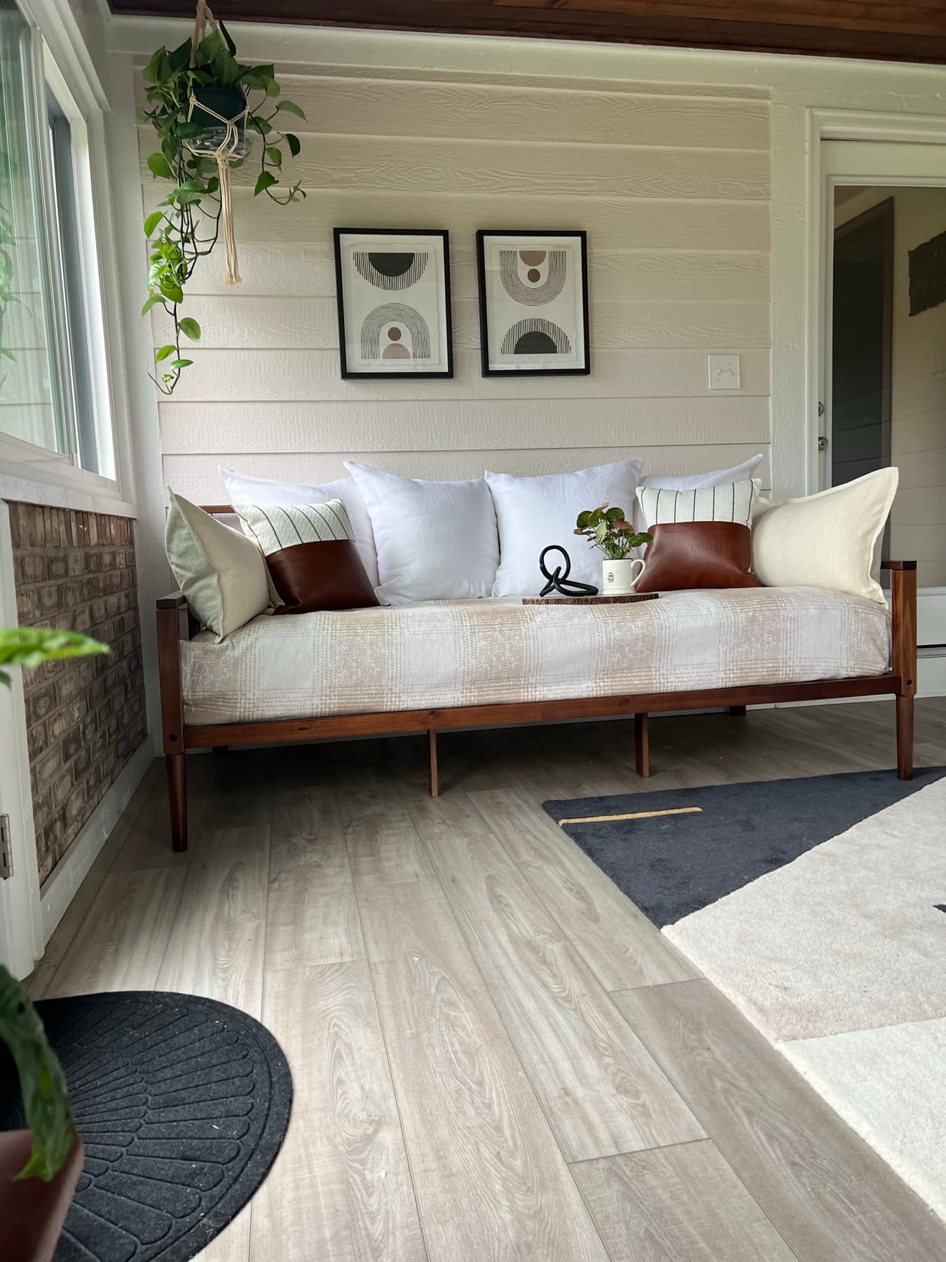 A quiet corner styled for reading.